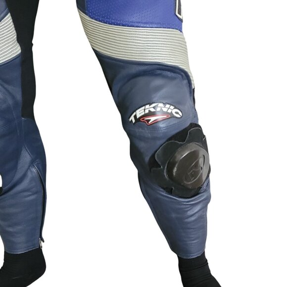 Teknic Chicane Leather One Piece Motorcycle Track Racing Suit Purple Size 44 - Picture 7 of 11